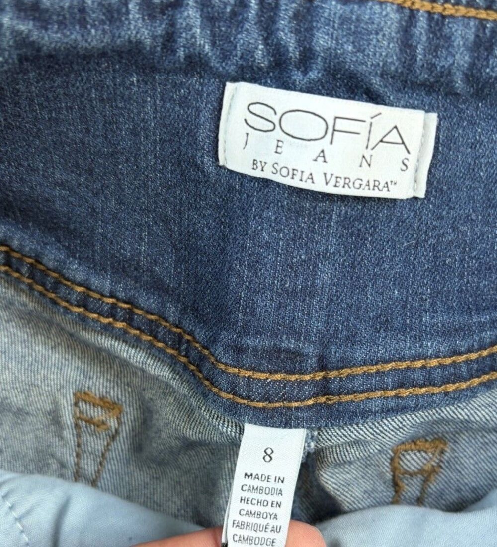 Sofia Vergara Pull On Melisa Flare Jeans Size 8 - Picture 6 of 8